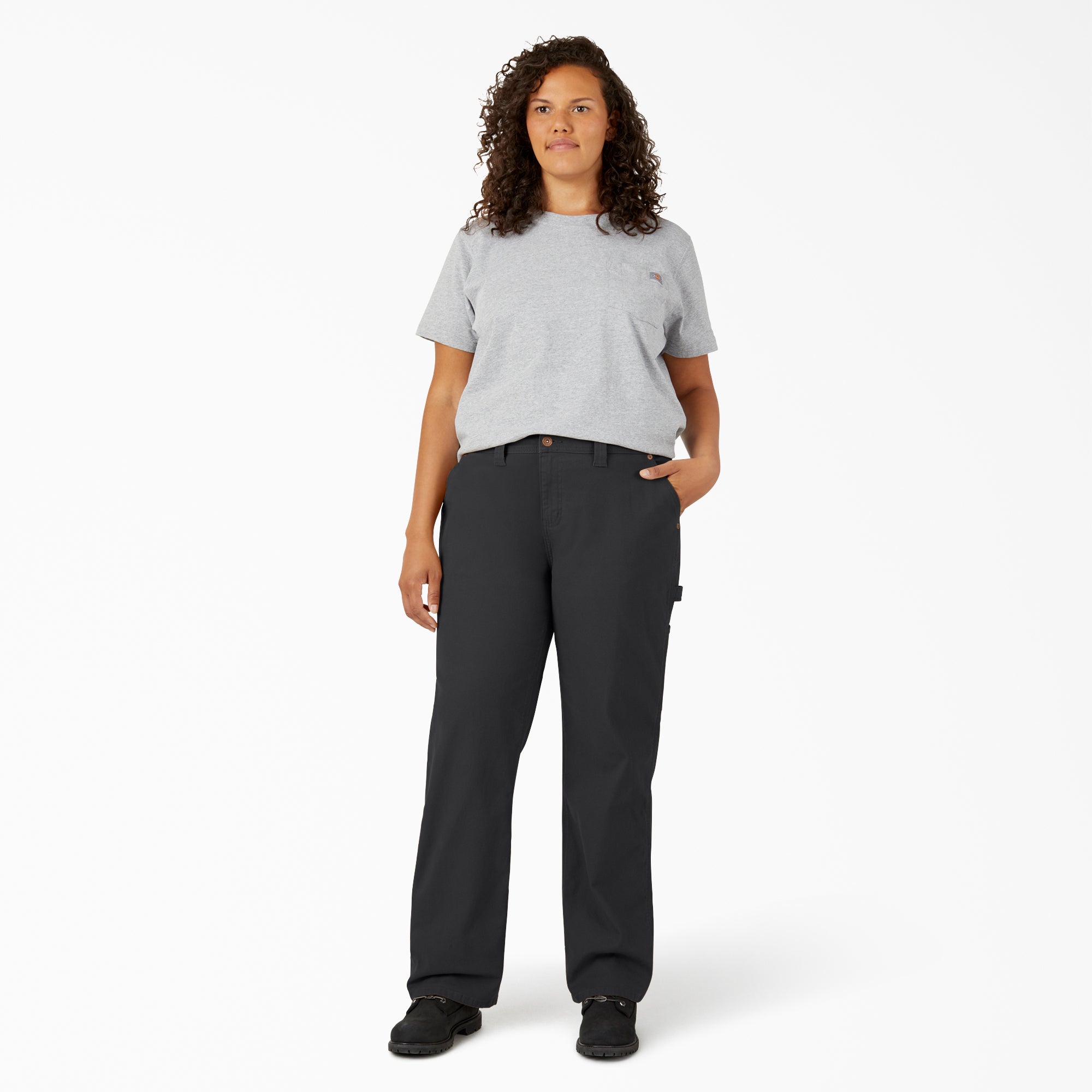 Women's Plus FLEX Relaxed Straight Fit Duck Carpenter Pants | Dickies