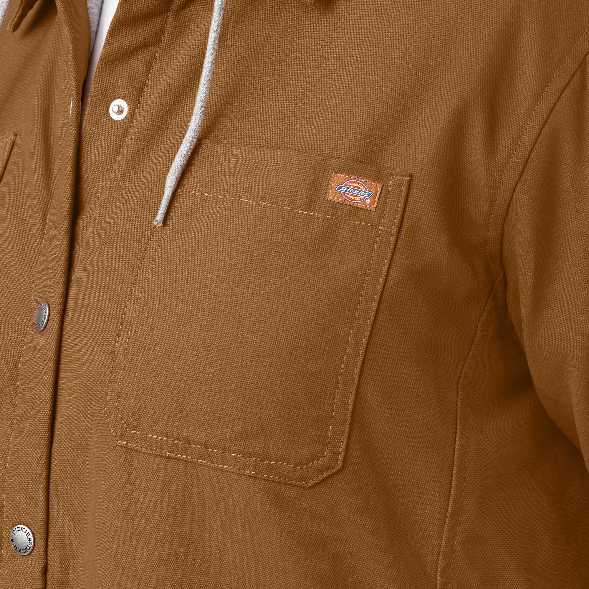 Women's Plus Duck Hooded Shirt Jacket | Dickies