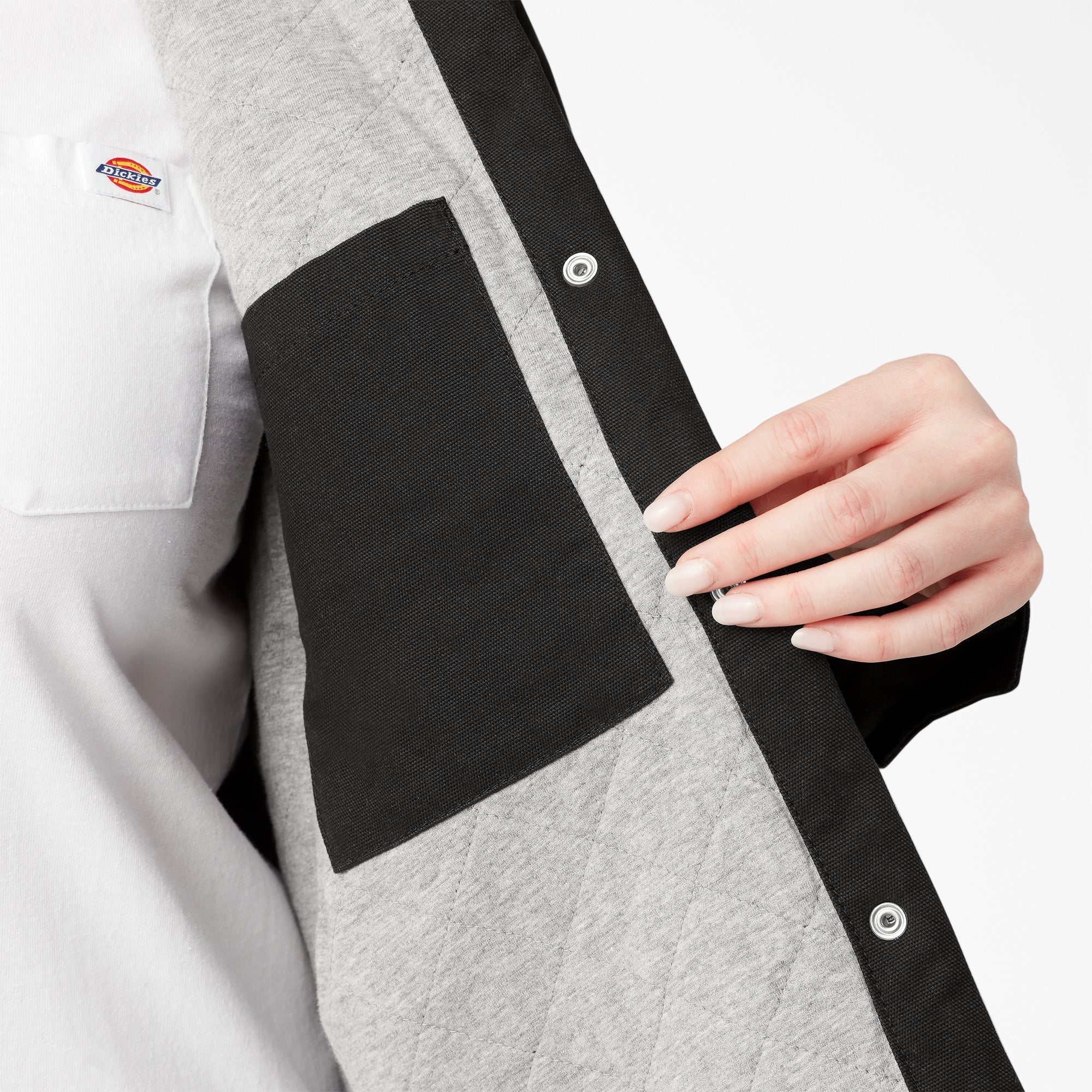 Women's Plus Duck Hooded Shirt Jacket | Dickies