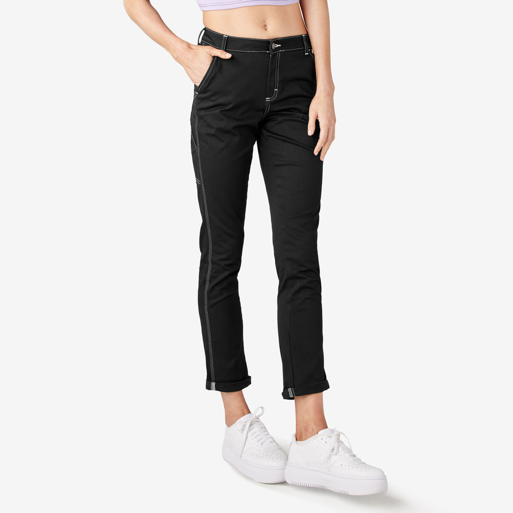 Women's Slim Straight Fit Roll Hem Carpenter Pants | Dickies