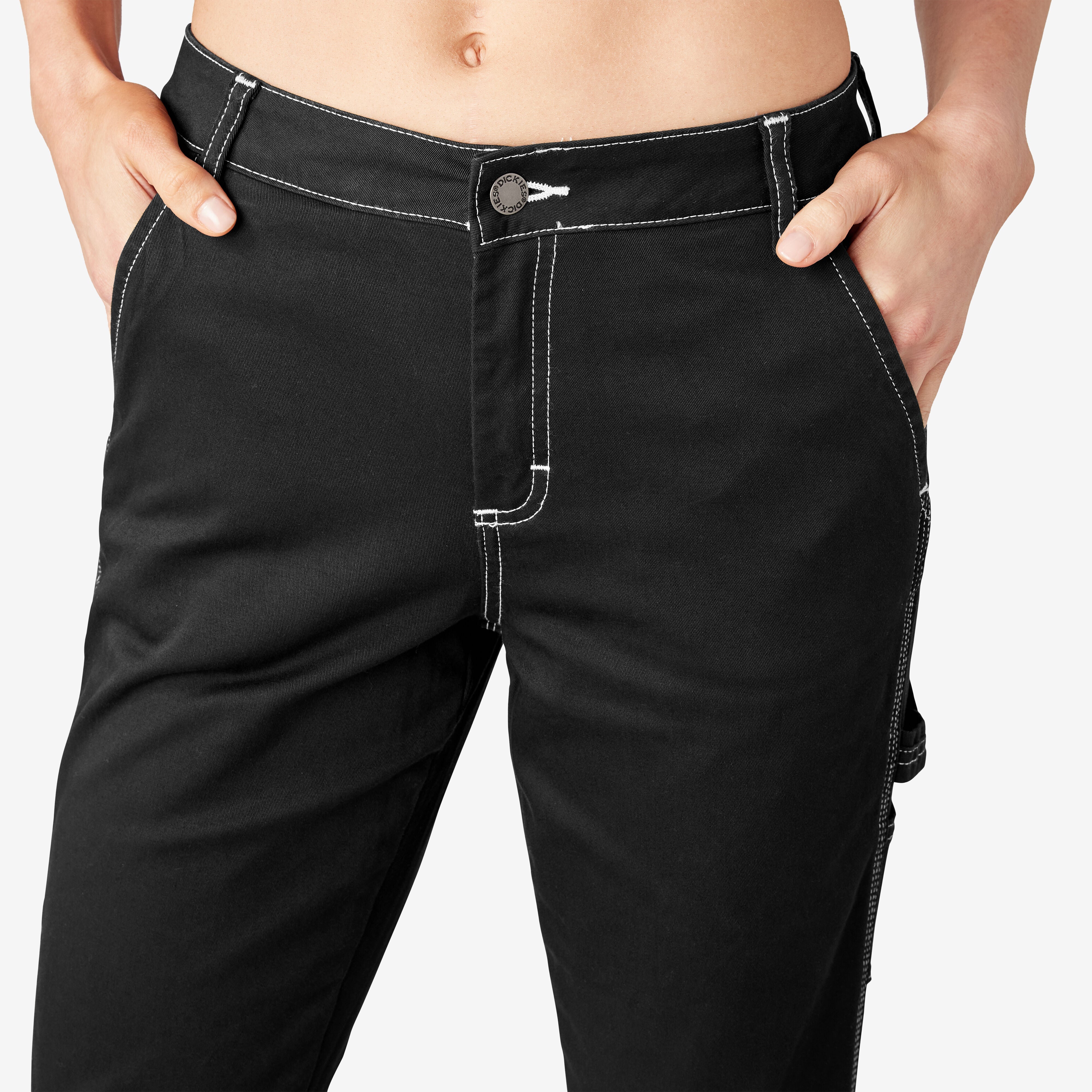 Women's Slim Straight Fit Roll Hem Carpenter Pants | Dickies