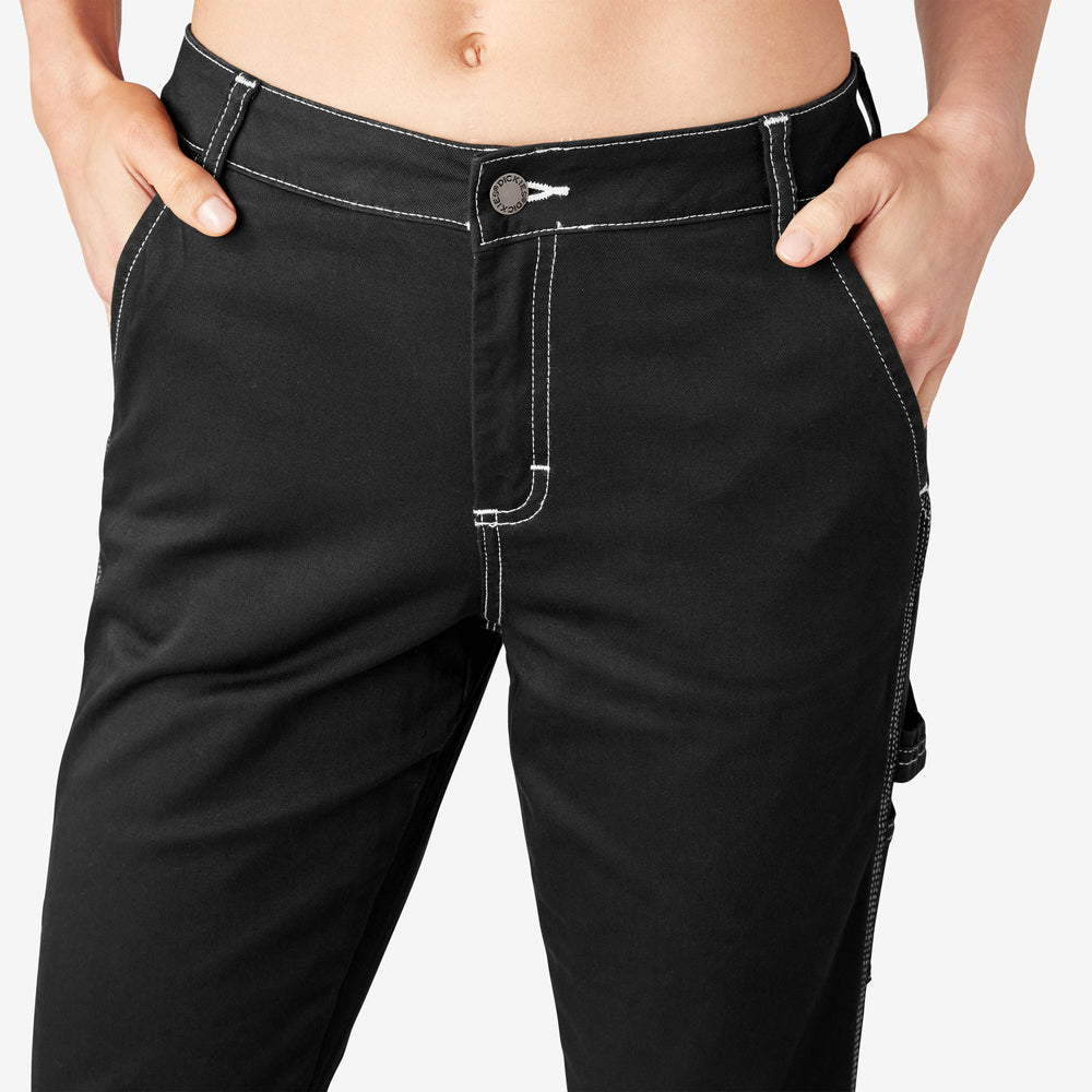 Women's Slim Straight Fit Roll Hem Carpenter Pants | Dickies