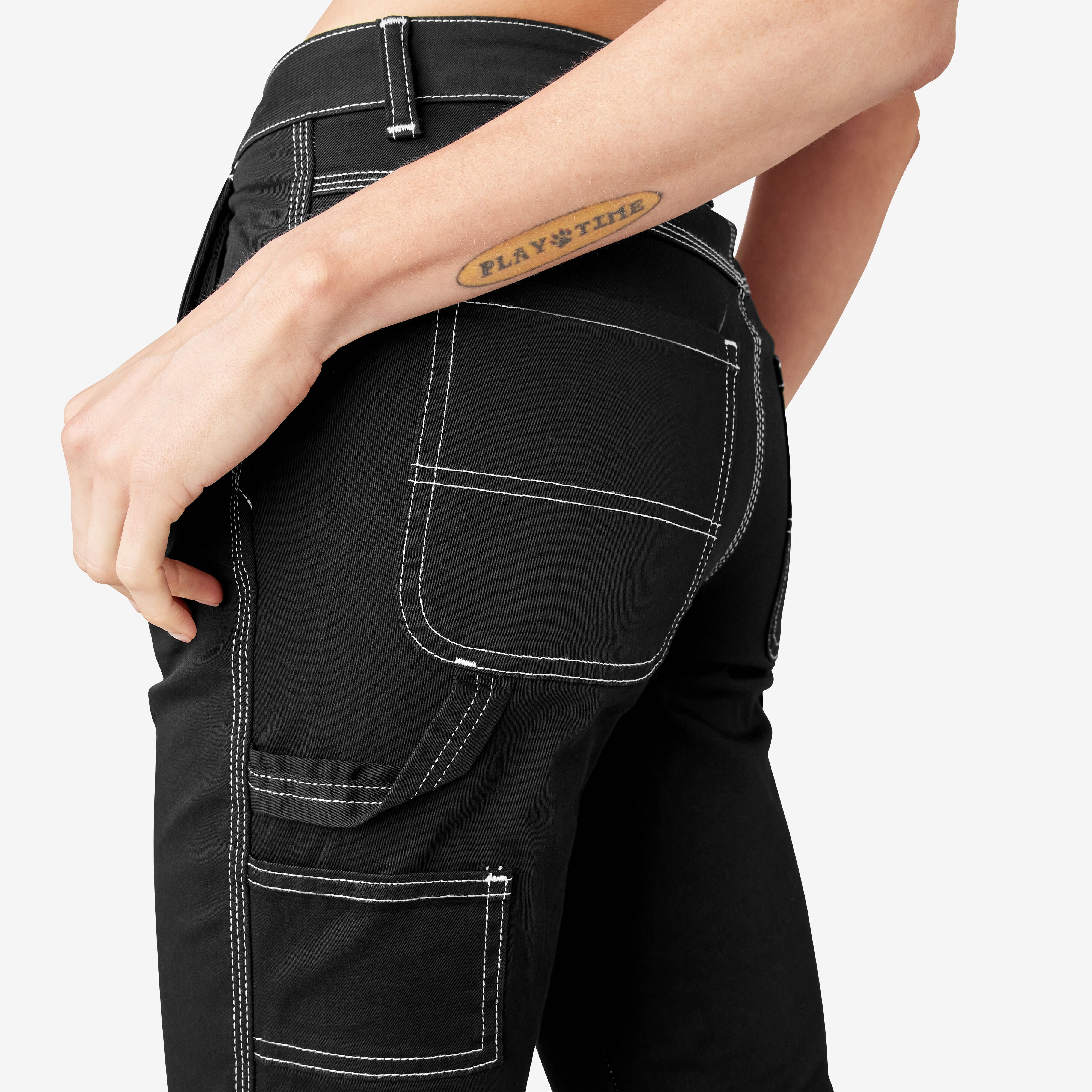 Women's Slim Straight Fit Roll Hem Carpenter Pants | Dickies