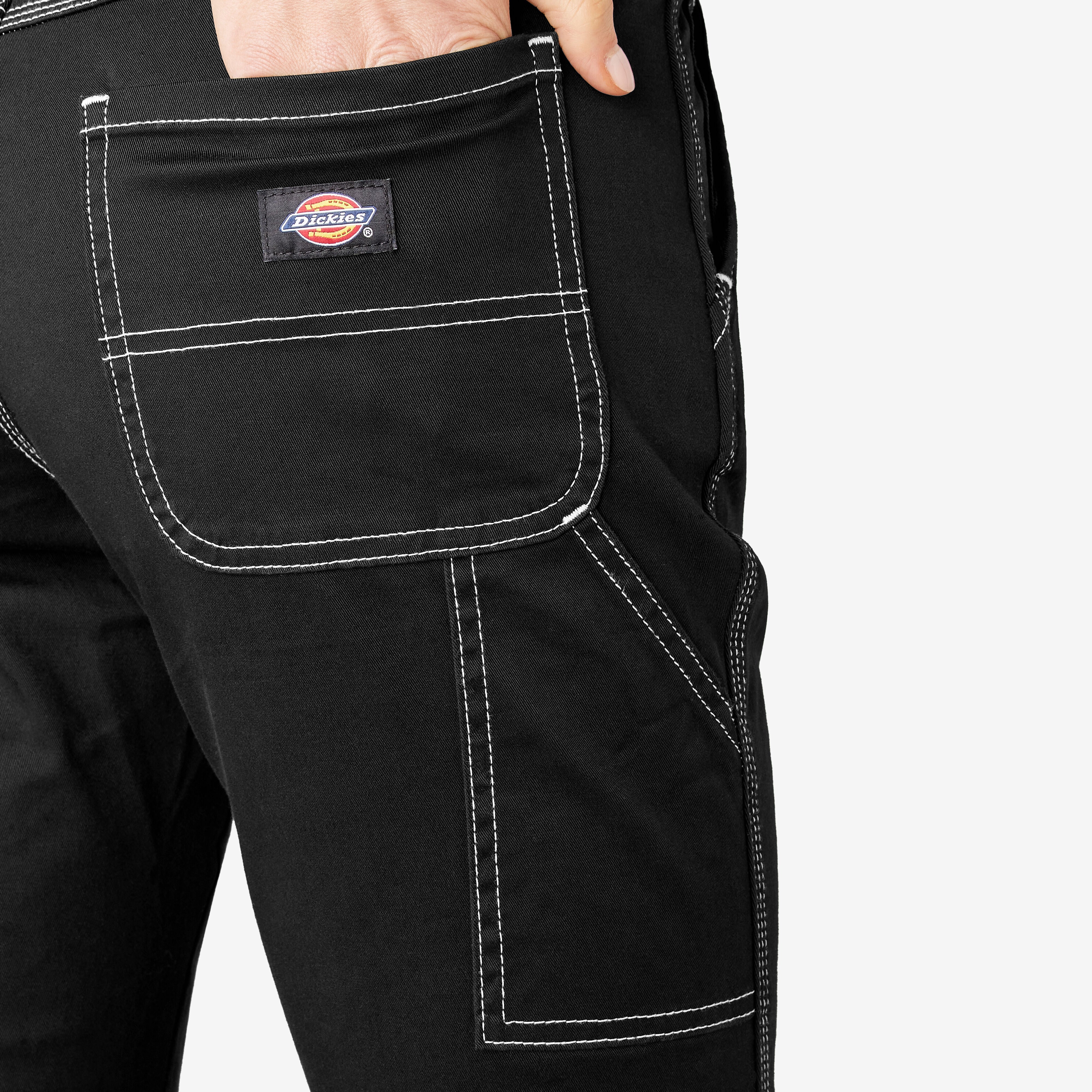 Women's Slim Straight Fit Roll Hem Carpenter Pants | Dickies