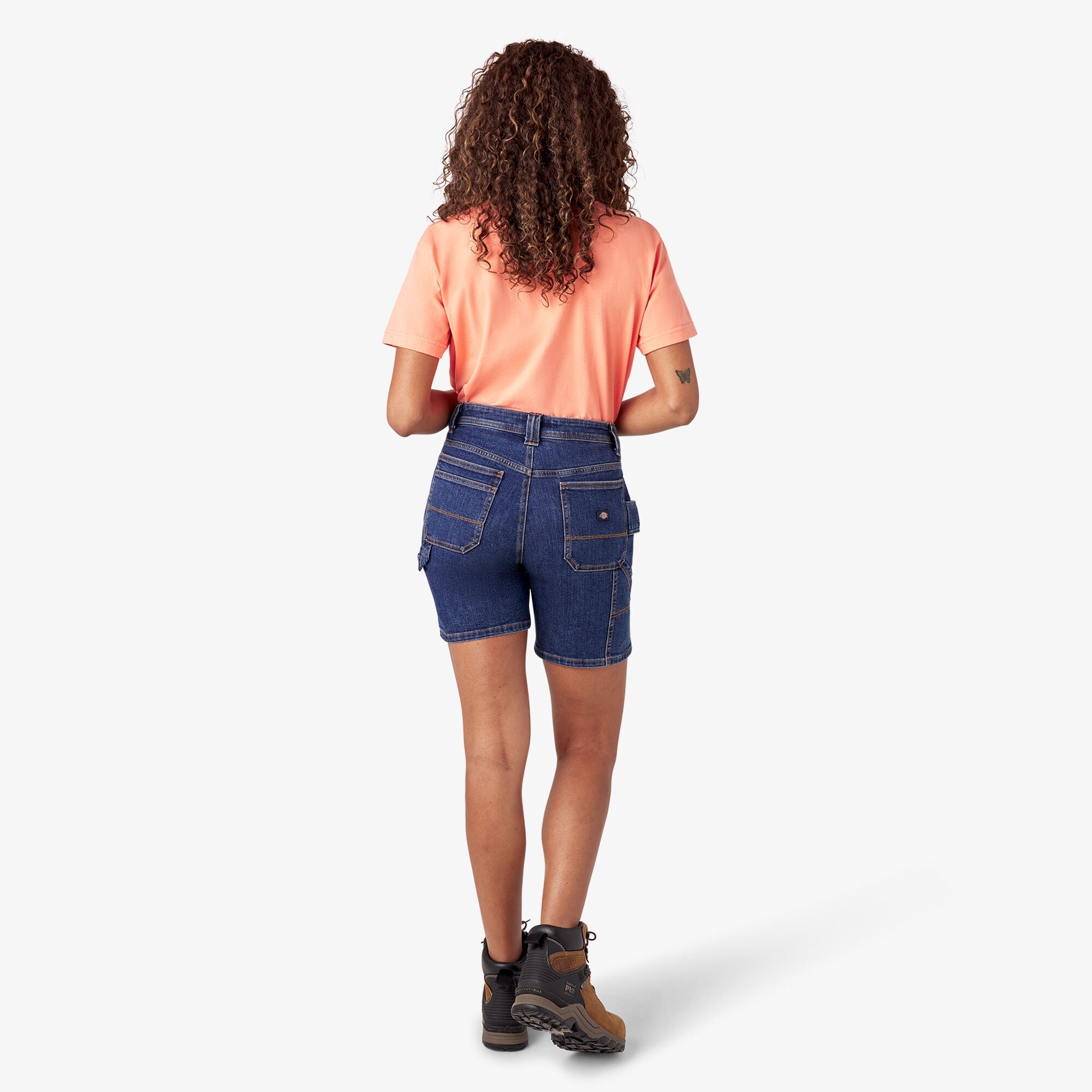 Women’s Relaxed Fit Denim Carpenter Shorts, 7" | Dickies