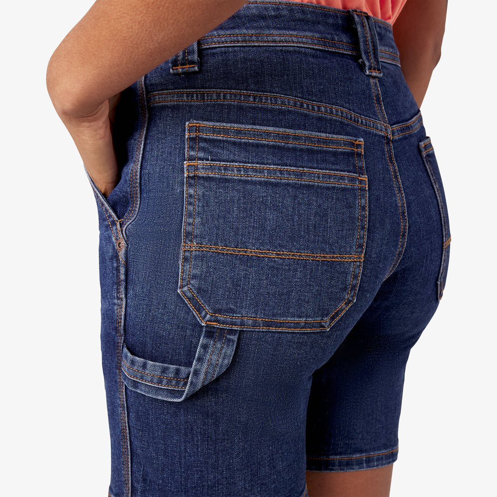 Women’s Relaxed Fit Denim Carpenter Shorts, 7" | Dickies