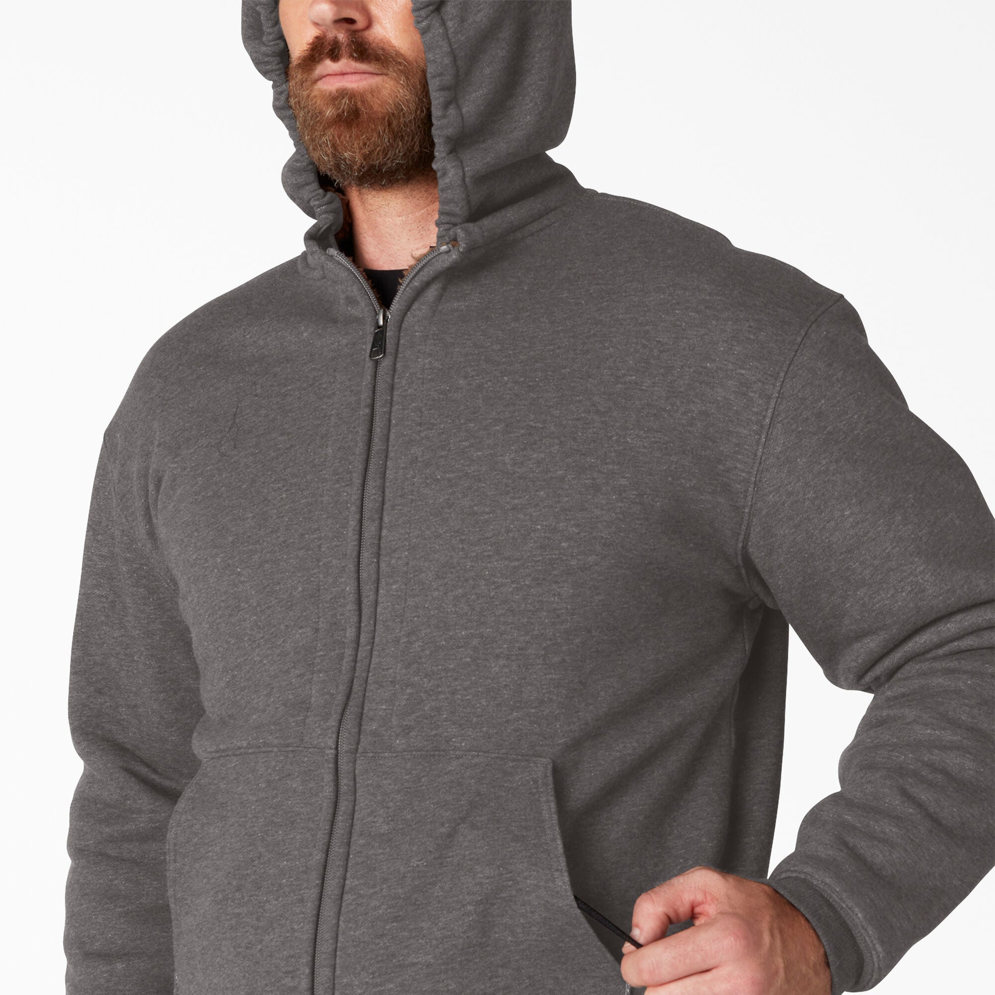 High Pile Fleece Lined Full Zip Hoodie | Dickies
