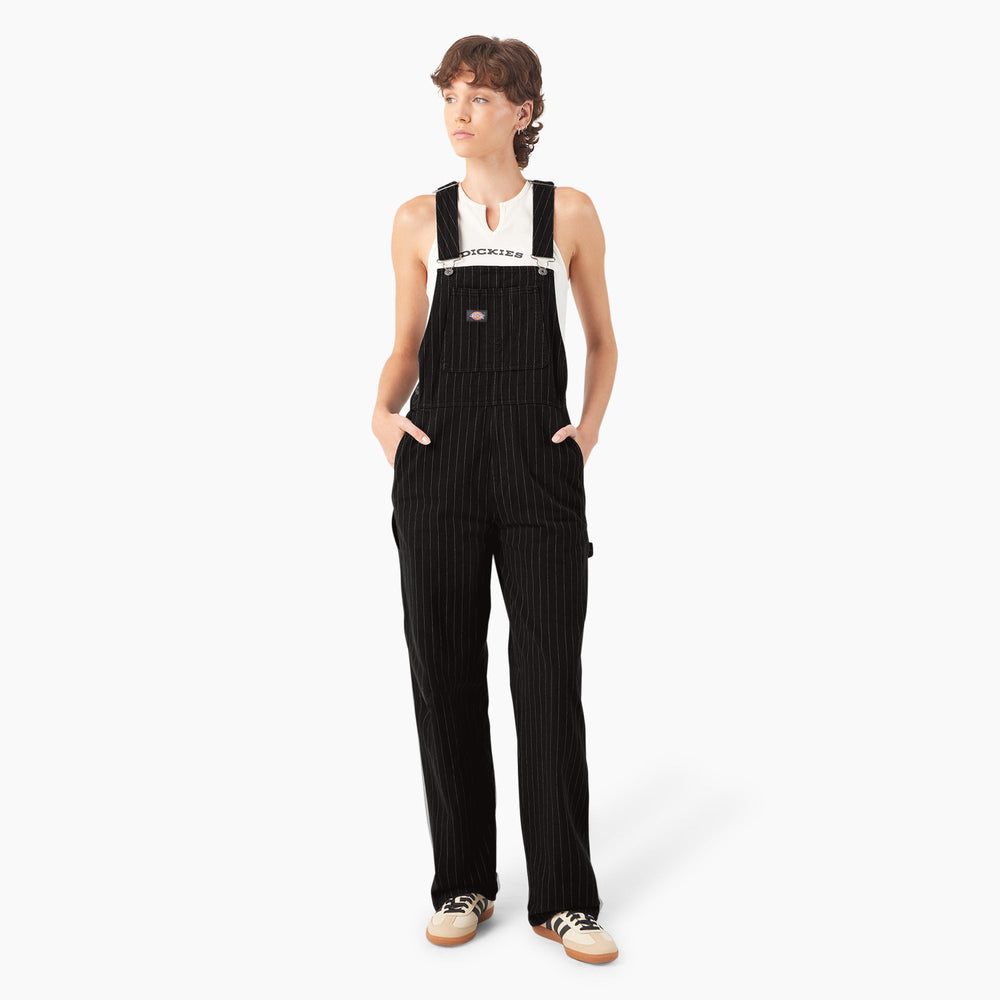 Women’s Pinstripe Service Bib Overalls | Dickies
