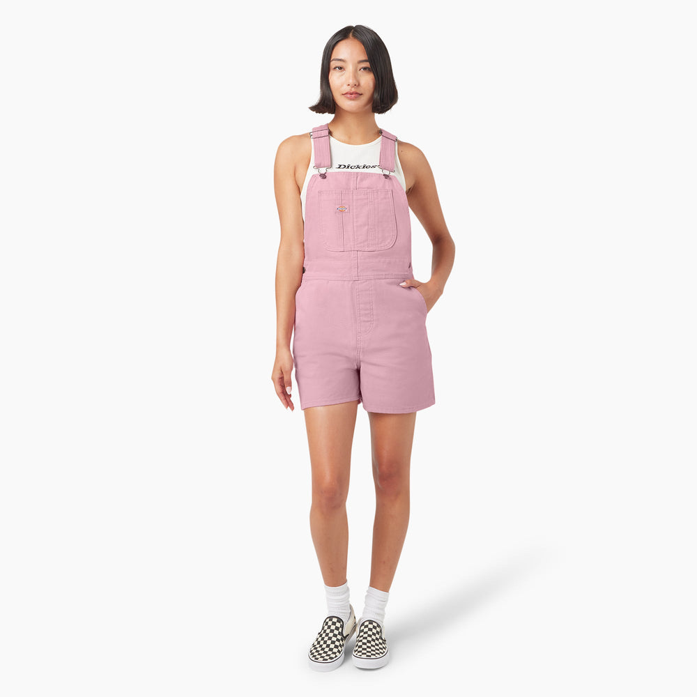 Women's Duck Canvas Bib Shortalls, 4" | Dickies