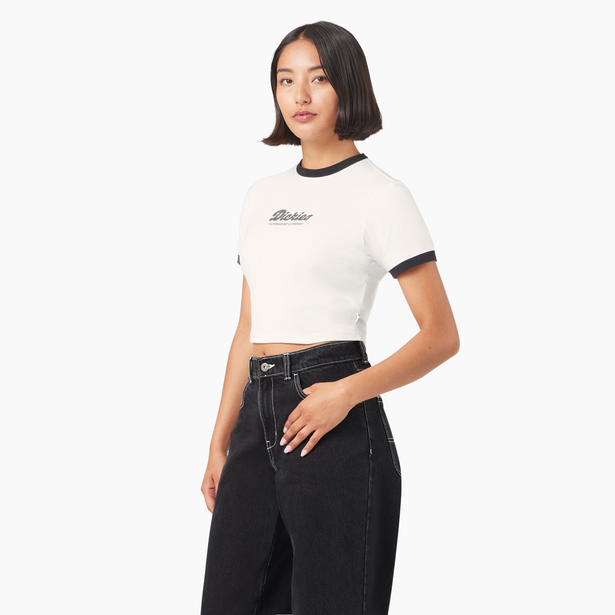 Women’s Lewistown Cropped Ringer T-Shirt | Dickies