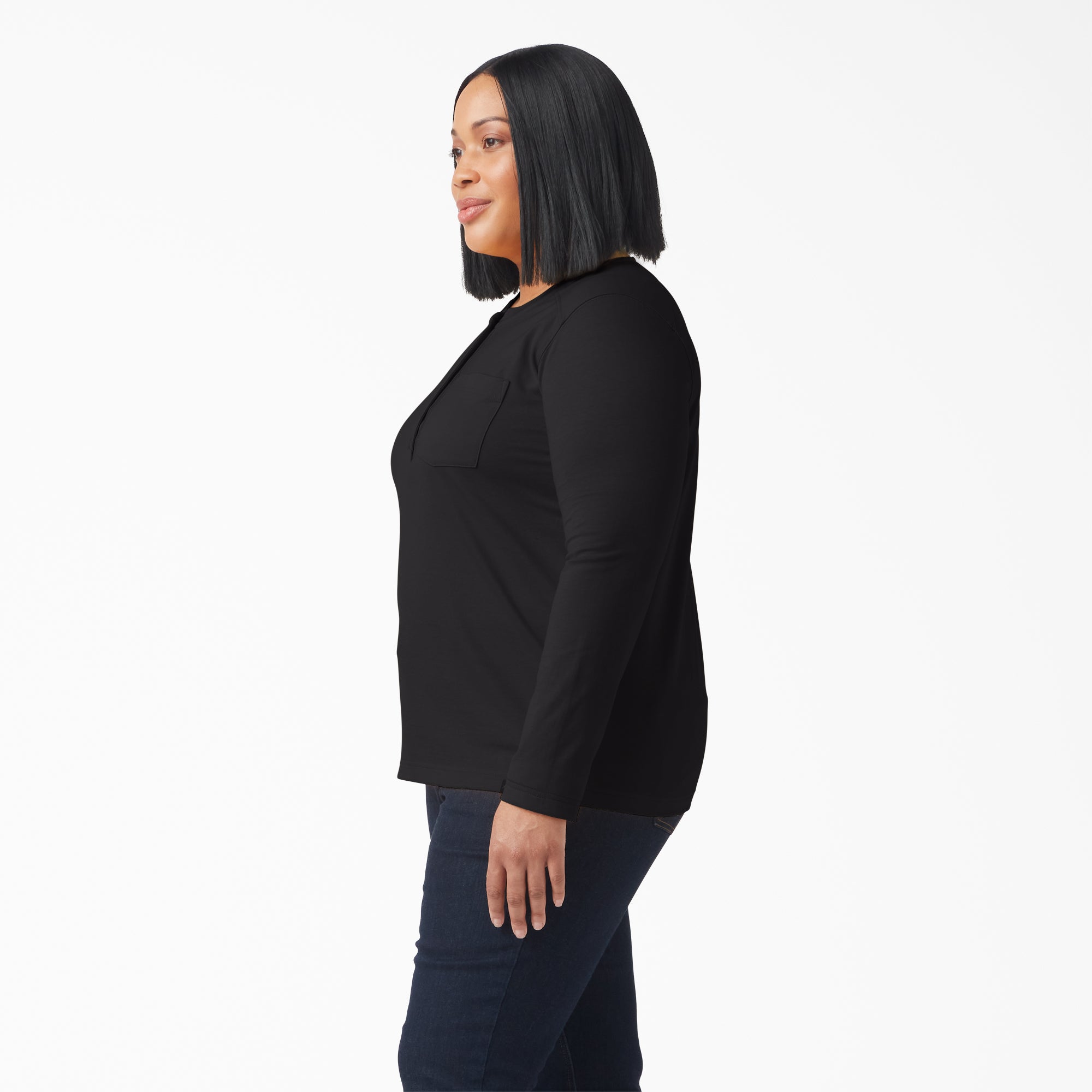 Women's Plus Heavyweight Henley | Dickies