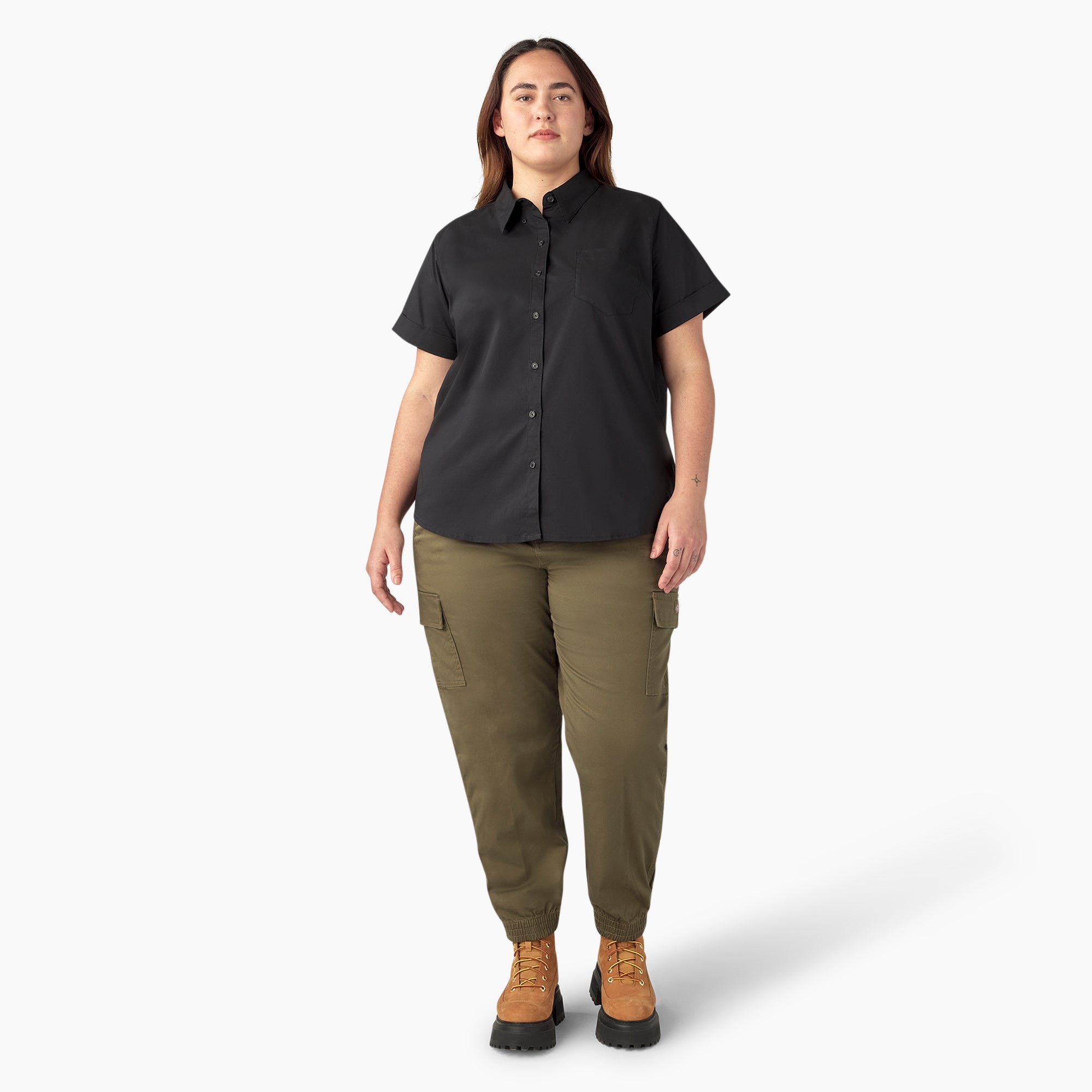 Women’s Plus Button-Up Shirt | Dickies