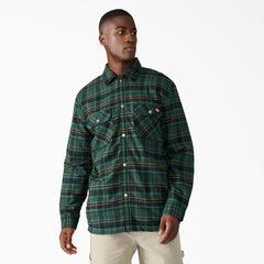 Water Repellent Fleece-Lined Flannel Shirt Jacket | Dickies