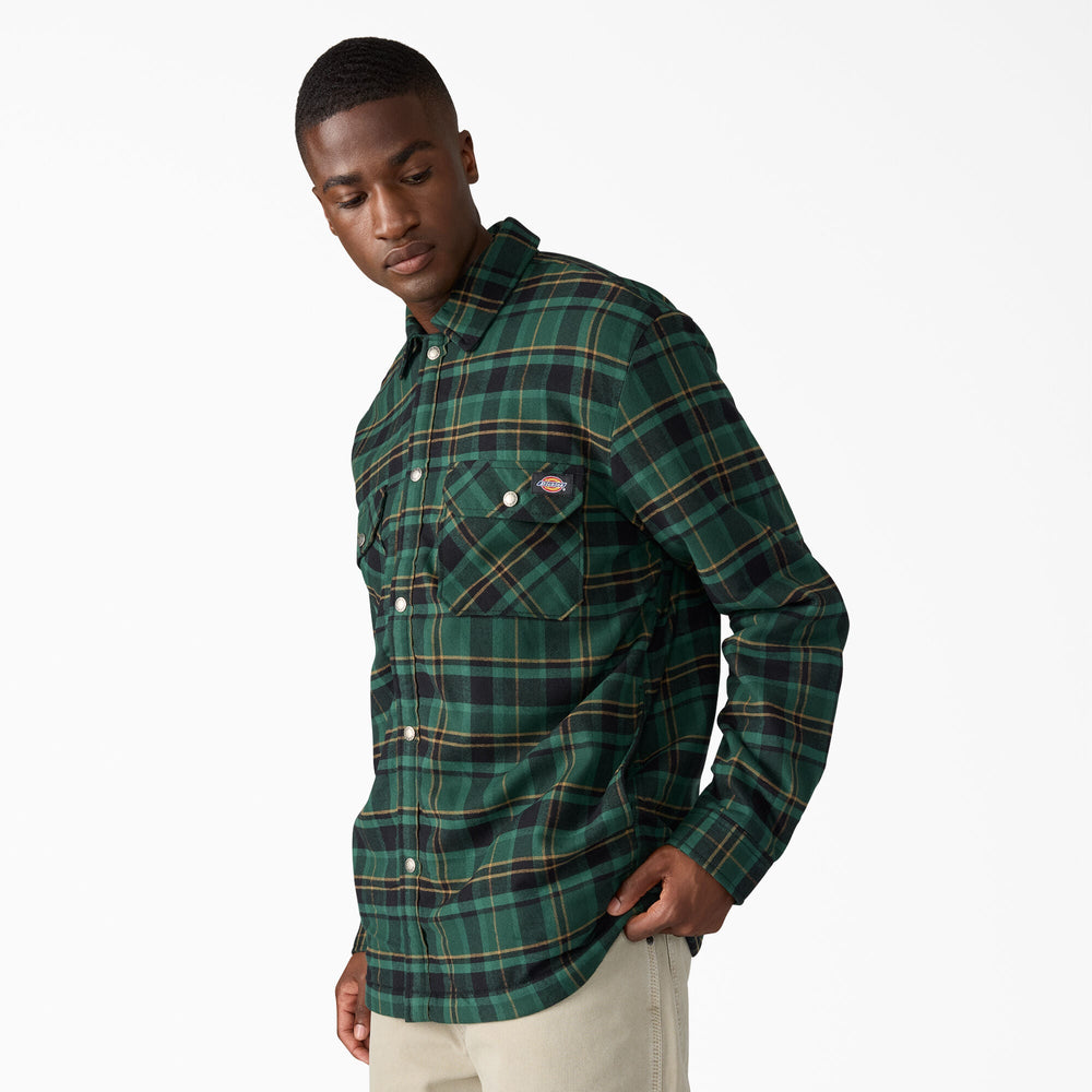 Water Repellent Fleece-Lined Flannel Shirt Jacket | Dickies