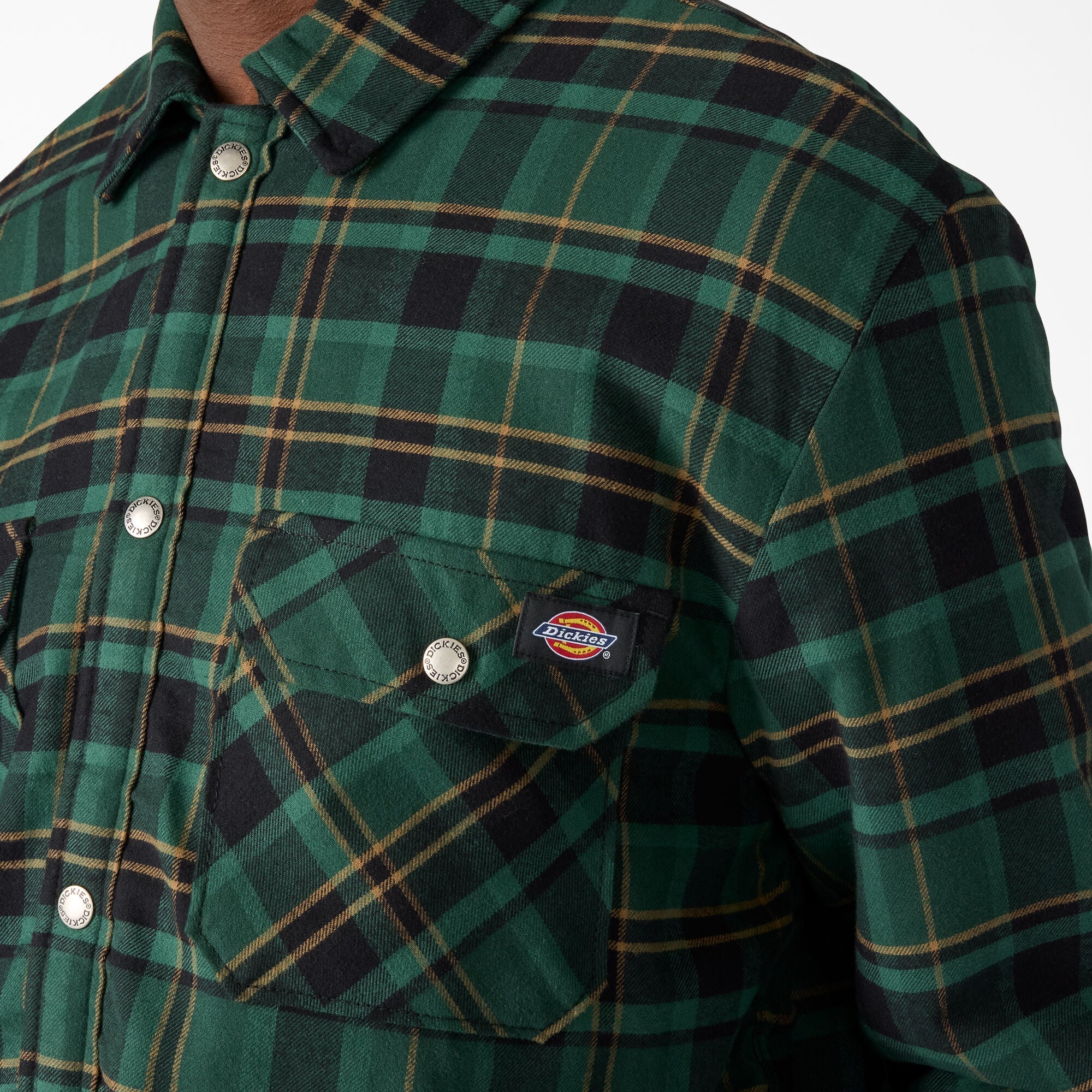 Water Repellent Fleece-Lined Flannel Shirt Jacket | Dickies