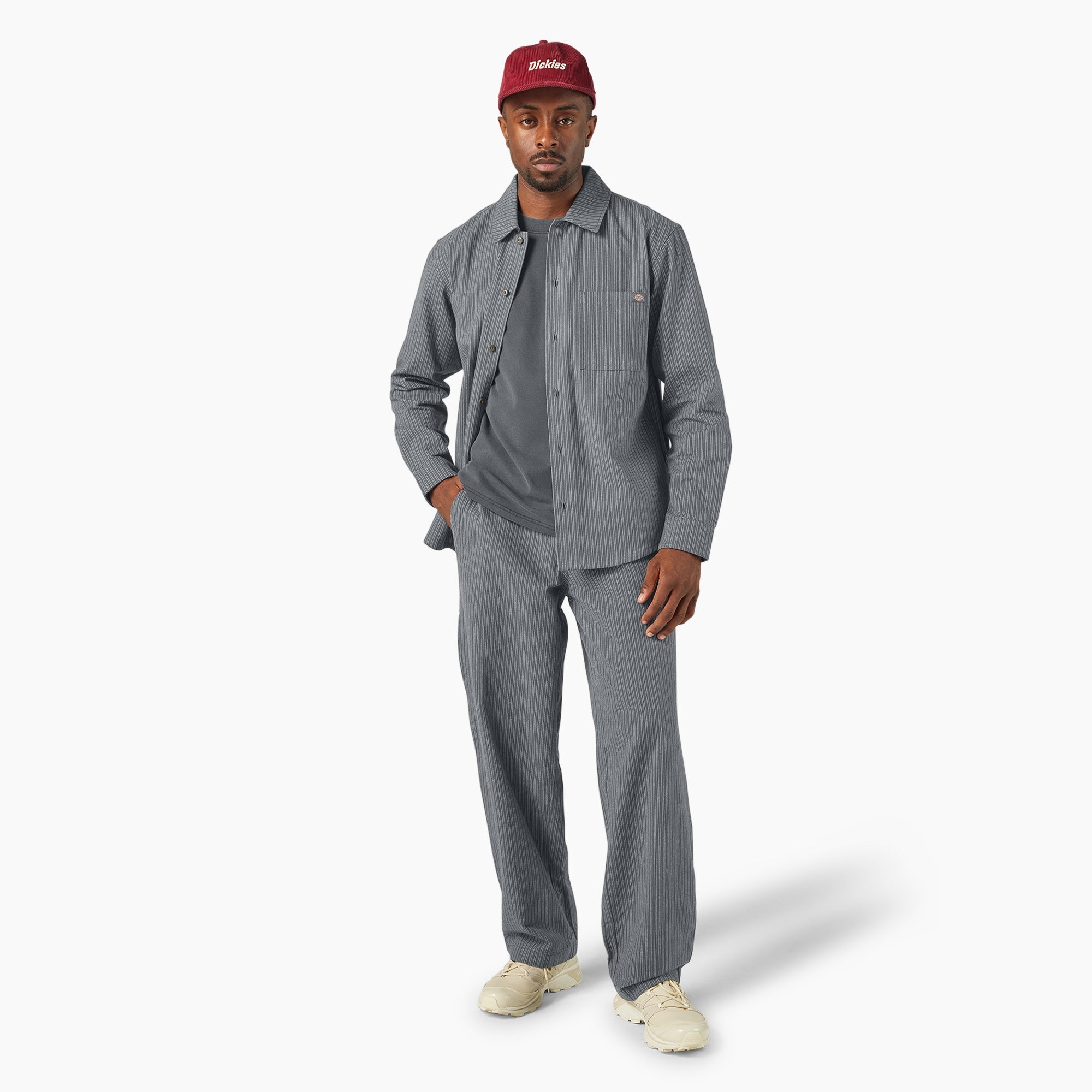 Lima Pinstripe Button-Up Shirt | Dickies
